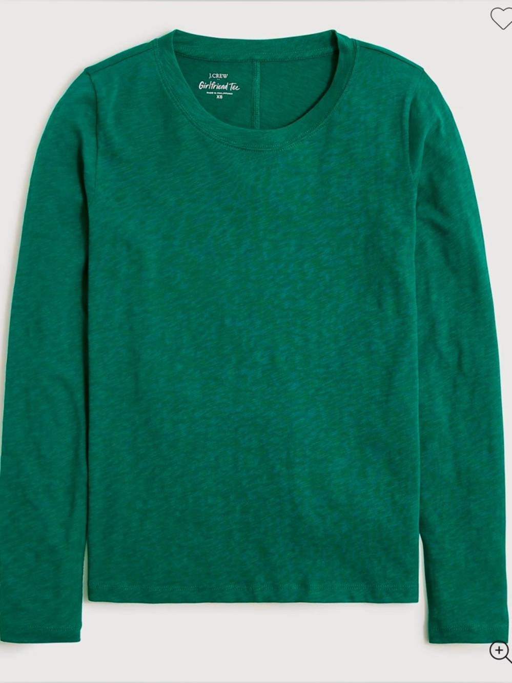 J Crew Factory Long Sleeve Girlfriend Tee